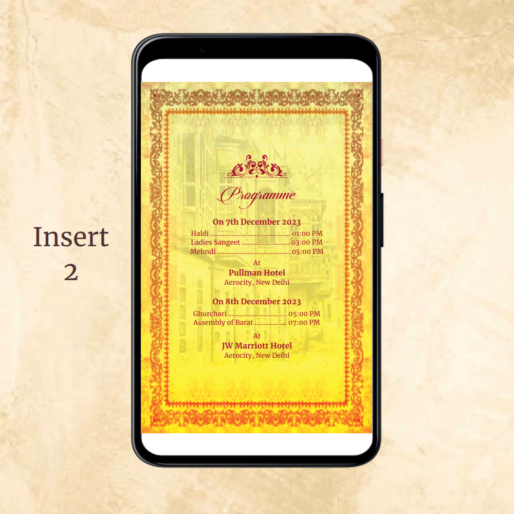 KL2085 Digital Wedding PDF Ecard - Kalash Cards