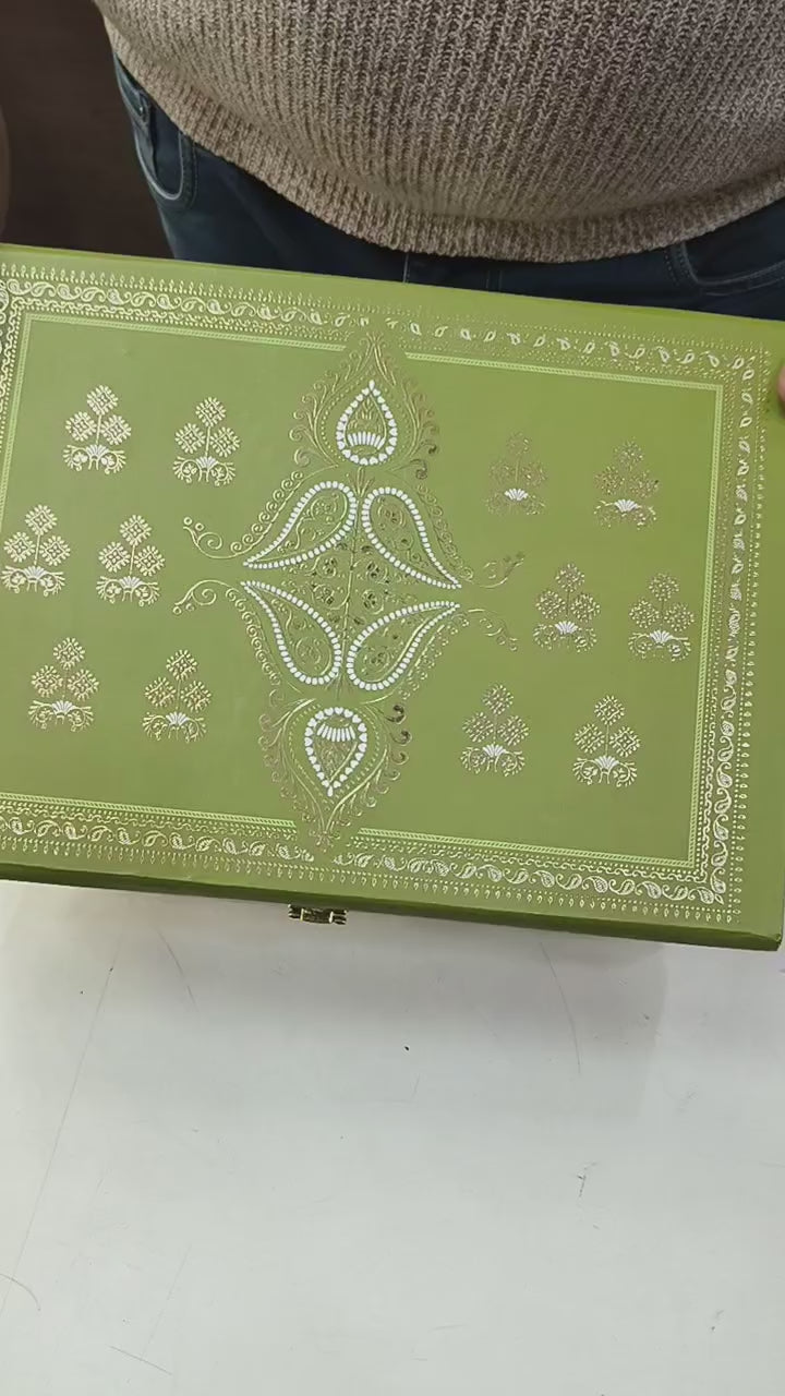 KL9030 Royal Design Luxury Gift Box with 2 Page Translucent Cover Card (2 Jars)