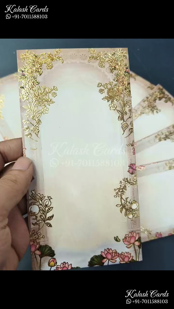 KL146E Premium 3D Gold Foil Designer Shagun Money Envelopes