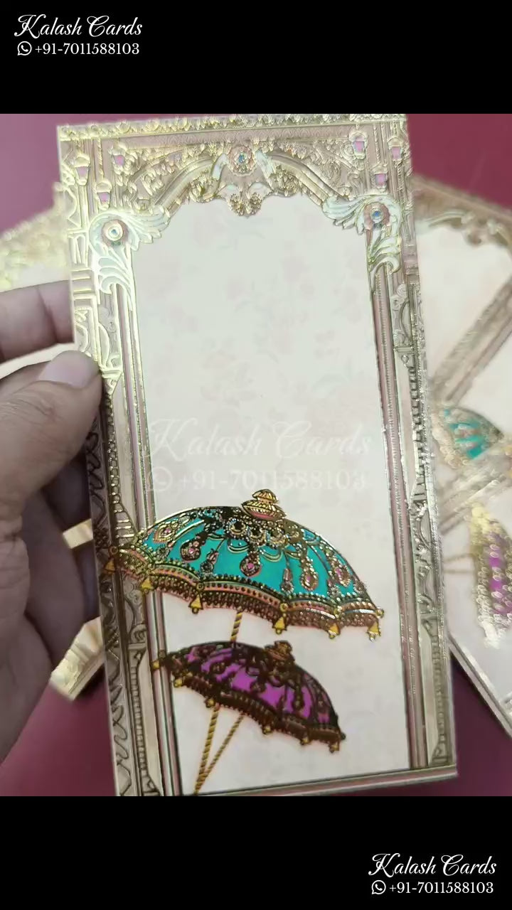 KL148E Premium 3D Gold Foil Designer Shagun Money Envelopes
