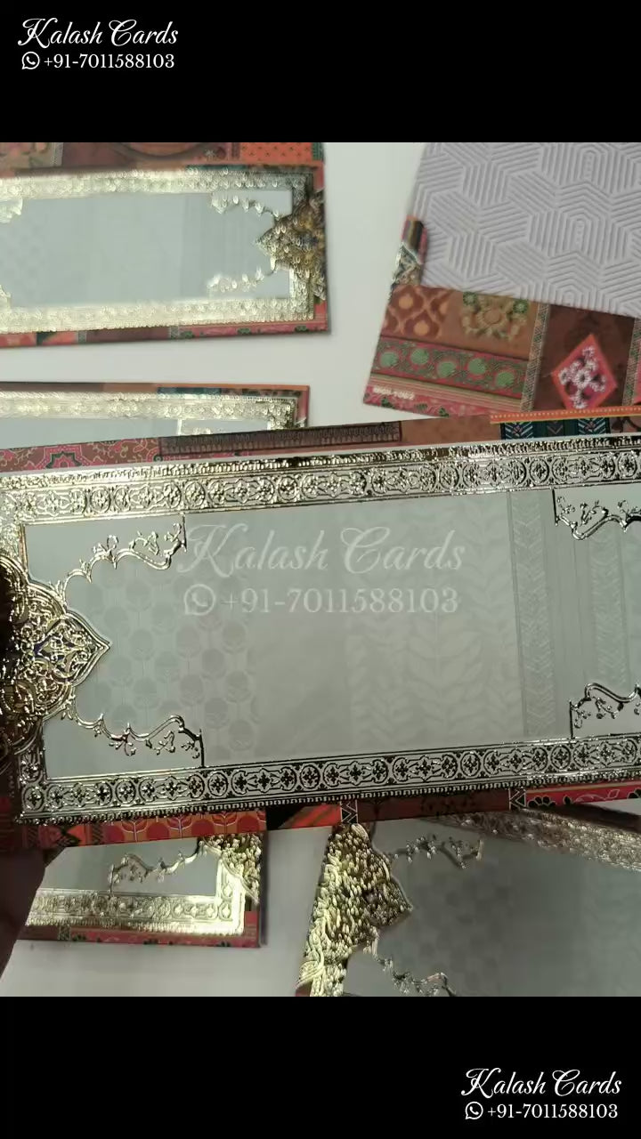 KL136E Premium 3D Gold Foil Designer Shagun Money Envelopes