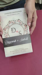 KL2141 Translucent Cover Luxury Wedding Card (2 Page)