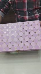 KL9049 Premium MDF Bhaji Box with Laser Cut Acrylic Mirror (1 Kg Capacity)