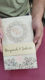 KL2162 Translucent Cover Luxury Wedding Card (2 Page)