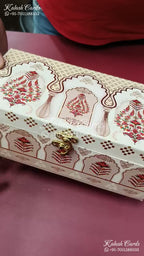 KL9013 Floral Design MDF Luxury Gift Box with 2 Printed Cards (2 Jars 200gm each approx)