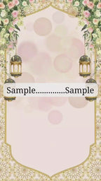 KL53 Floral Theme Premium Punjabi Sikh Video Wedding Invitation