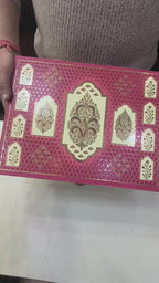 KL9037 Elegant Traditional Design Luxury Gift Box with 2 Printed Page Cards (2 Jars)