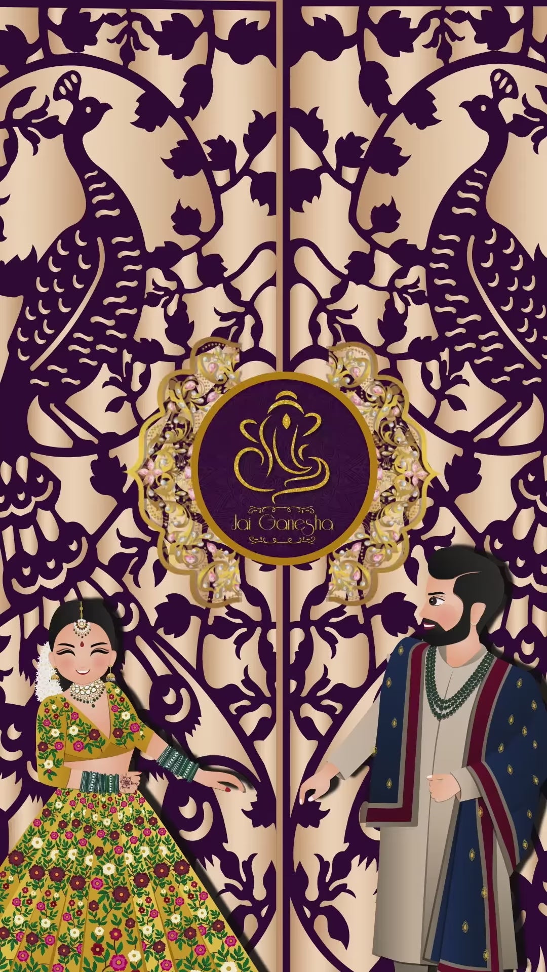 KLV030 Hindu Premium Video Wedding Invitation
