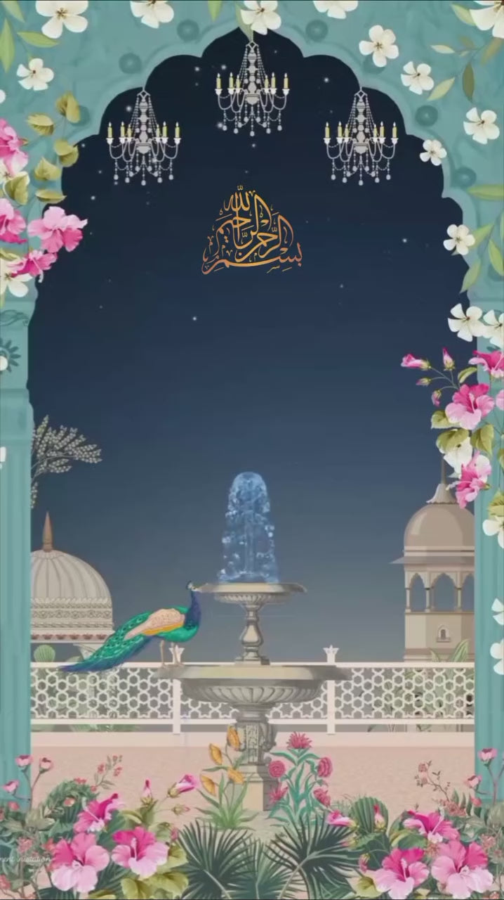 KLV061 Premium Muslim Video Wedding Invitation