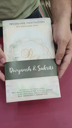 KL2212 Translucent Cover Luxury Wedding Card (2 Page)