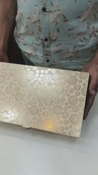 KL9041 Premium MDF Bhaji Box with Laser Cut Acrylic Mirror (1 Kg Capacity)