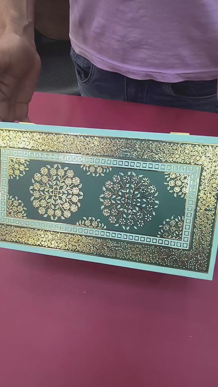 KL9085 Floral Design Luxury Gift Box with 2 Page Cards (2 Jars)