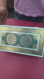 KL9085 Floral Design Luxury Gift Box with 2 Page Cards (2 Jars)