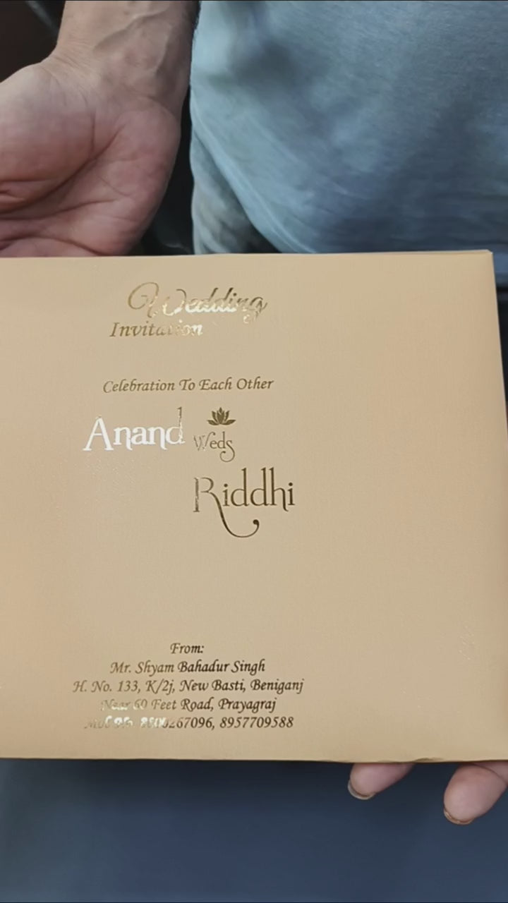 KLB1503: Luxury Caramel Velvet Gold Leaf Hardboard Suite (2-Page)