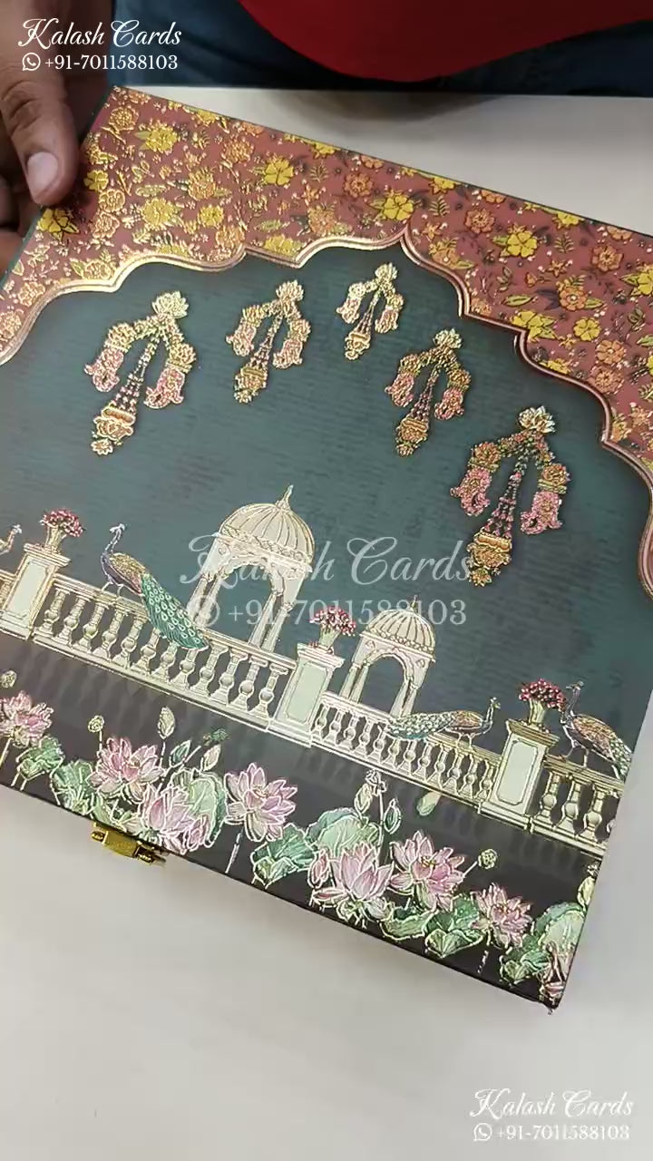 KL9001 Royal Arch Design MDF Luxury Gift Box with 2 Printed Cards (4 Jars 200gm each approx)