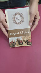 KL2166 Translucent Cover Luxury Wedding Card (2 Page)