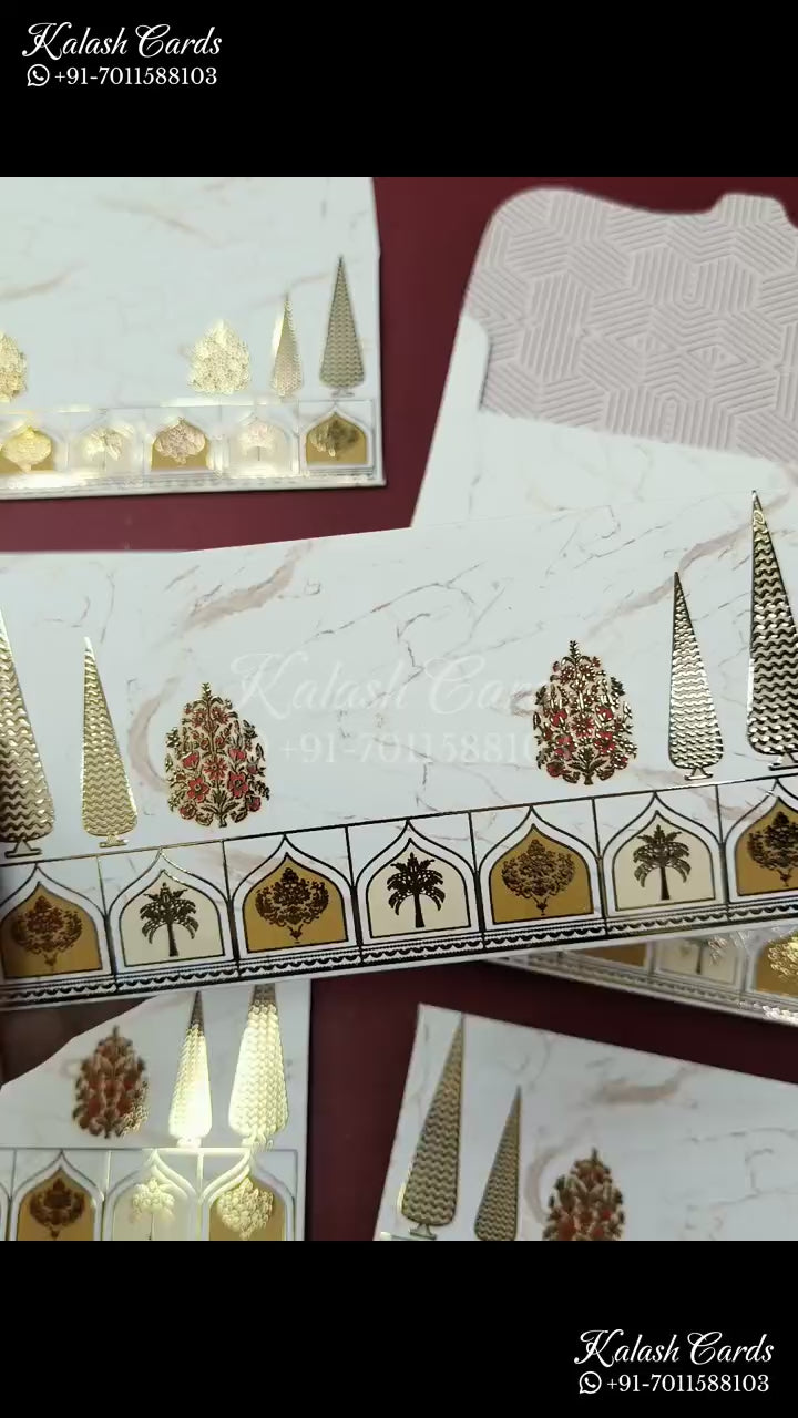 KL135E Premium 3D Gold Foil Designer Shagun Money Envelopes