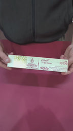 KL35 Satin Fabric Scroll Wedding Card