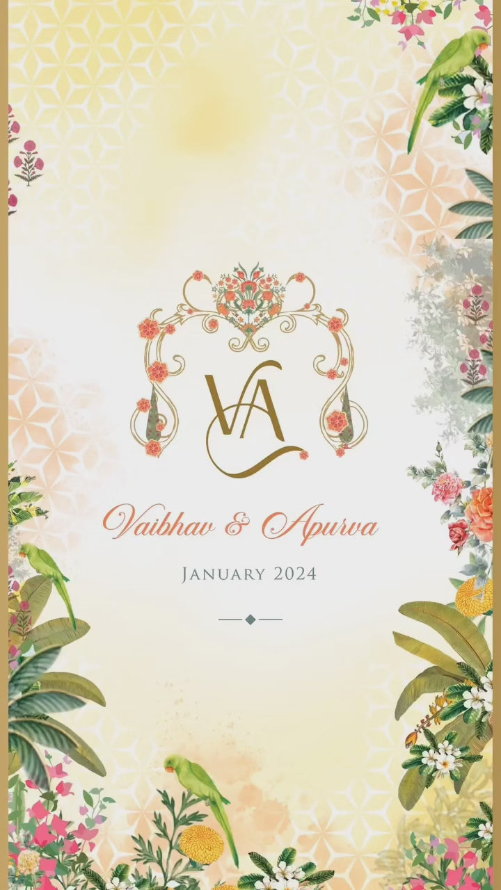 KLV005 Hindu Diamond Video Wedding Invitation