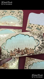 KL134E Premium 3D Gold Foil Designer Shagun Money Envelopes
