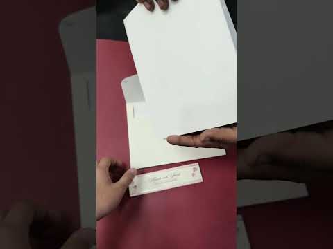 KLB-1146 Pink Lotus Floral Semi Box Wedding Card (2 Page & Sealing Band)