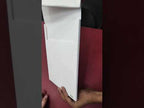 KLB-1084 White Elephant Embossed Padded Thick Wedding Card (2 Page & Couple Name Acrylic)