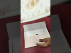 KLB-1409 Creme Floral Semi Box Wedding Card (2 Page)