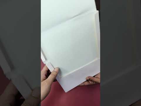 KLB925 Pink Raja Rani Royal Fort Padded Thick Wedding Card (2 Page & Couple Name Wooden Plate)