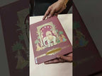 KLB-1068 Maroon Elephant Laser Cut Padded Thick Wedding Card (2 Page & Couple Name Acrylic)