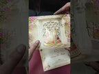 KLB-1425 Creme Bride Groom Laser Cut Carry Bag Style Semi Box Wedding Card (2 Page)