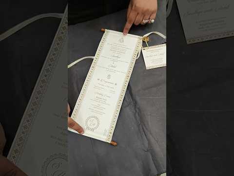 KL2118 Paper Scroll Wedding Card with Tag