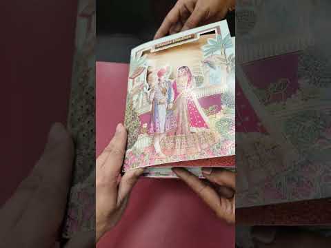 KLB-1328 Creme Green Bride Groom Laser Cut Semi Box Wedding Card (2 Page & Couple Name Wooden Plate)