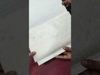 KLB-1174 White Green Floral Embossed Semi Box Wedding Card (2 Page & Couple Name Wooden Plate)