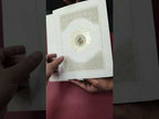 KLB-1184 White Creme Traditional Laser Cut Embossed Semi Box Wedding Card (2 Page)