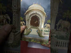 KLB-1532 Blue Mandap Semi Box Wedding Card (2 Page)