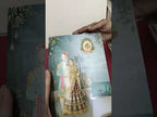 KLB-1533 Blue Bride Groom Semi Box Wedding Card (2 Page)