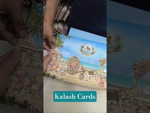 KLB537 Royal Indian Barat Design Hardboard Padding Thick Wedding Card (2 Page)