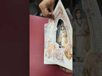 KLB-1224 Blue Bride Groom Barat Semi Box Wedding Card (2 Page)