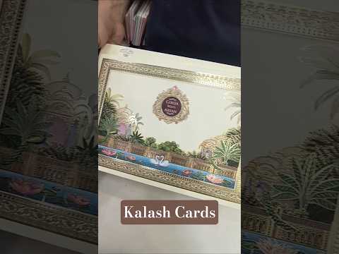 KLB560 Royal Peacock Theme Hardboard Padding Thick Wedding Card (2 Page)