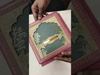 KLB-1030 Red Royal Arch Laser Cut Padded Thick Wedding Card (2 Page & Couple Name Acrylic)