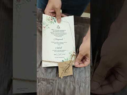 KL2138 Plantable Seed Paper Wedding Card (2 Card Inserts and Tag)