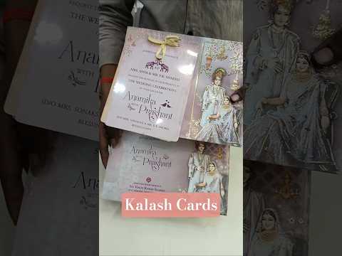 KLB505 Dulha Dulhan Paper Wedding Card with Transparent Insert