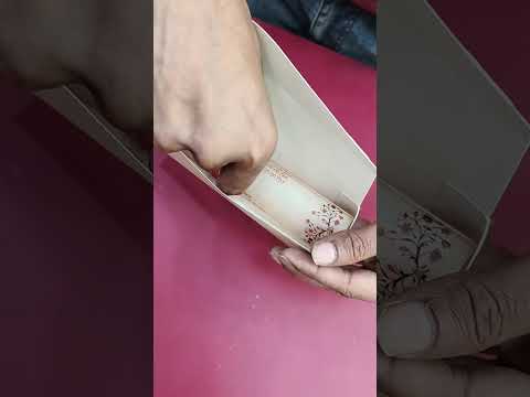 KL2231 Luxury Translucent Scroll Wedding Card with Matching Box Cover and Personalised Band