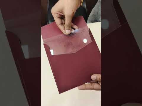KLB-1009 Maroon Barat Transparent Acrylic Wedding Card (1 Page)
