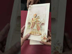 KLB-1439 Creme Bride Groom Semi Box Wedding Card (2 Page)