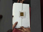 KLB-1075 White Floral Door Style Padded Thick Wedding Card (2 Page & Couple Name Acrylic)