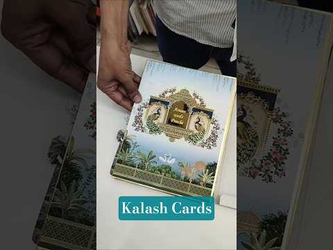 KLB512 Peacock Theme Hardboard Padding Thick Wedding Card (2 Page & 1 Etched Mirror)