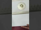 KLB-1401 Creme Golden Traditional Padded Thick Wedding Card (2 Page)