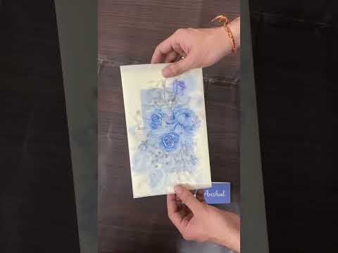 KL2091 Translucent Cover  Luxury Wedding Card (2 Page)