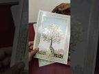 KLB-1535 Creme Tree of Life Semi Box Wedding Card (2 Page)